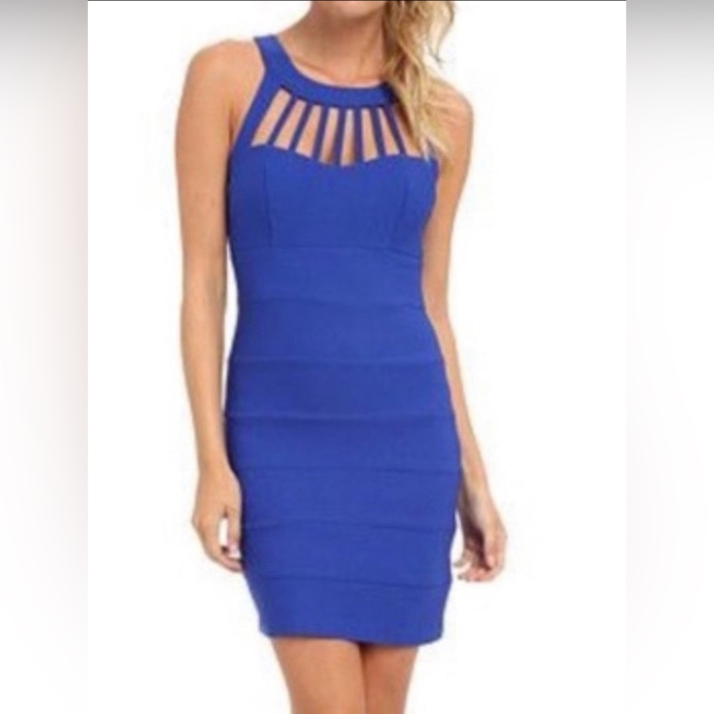 Royal Blue Cocktail Mini Dress_Juniors sz 5